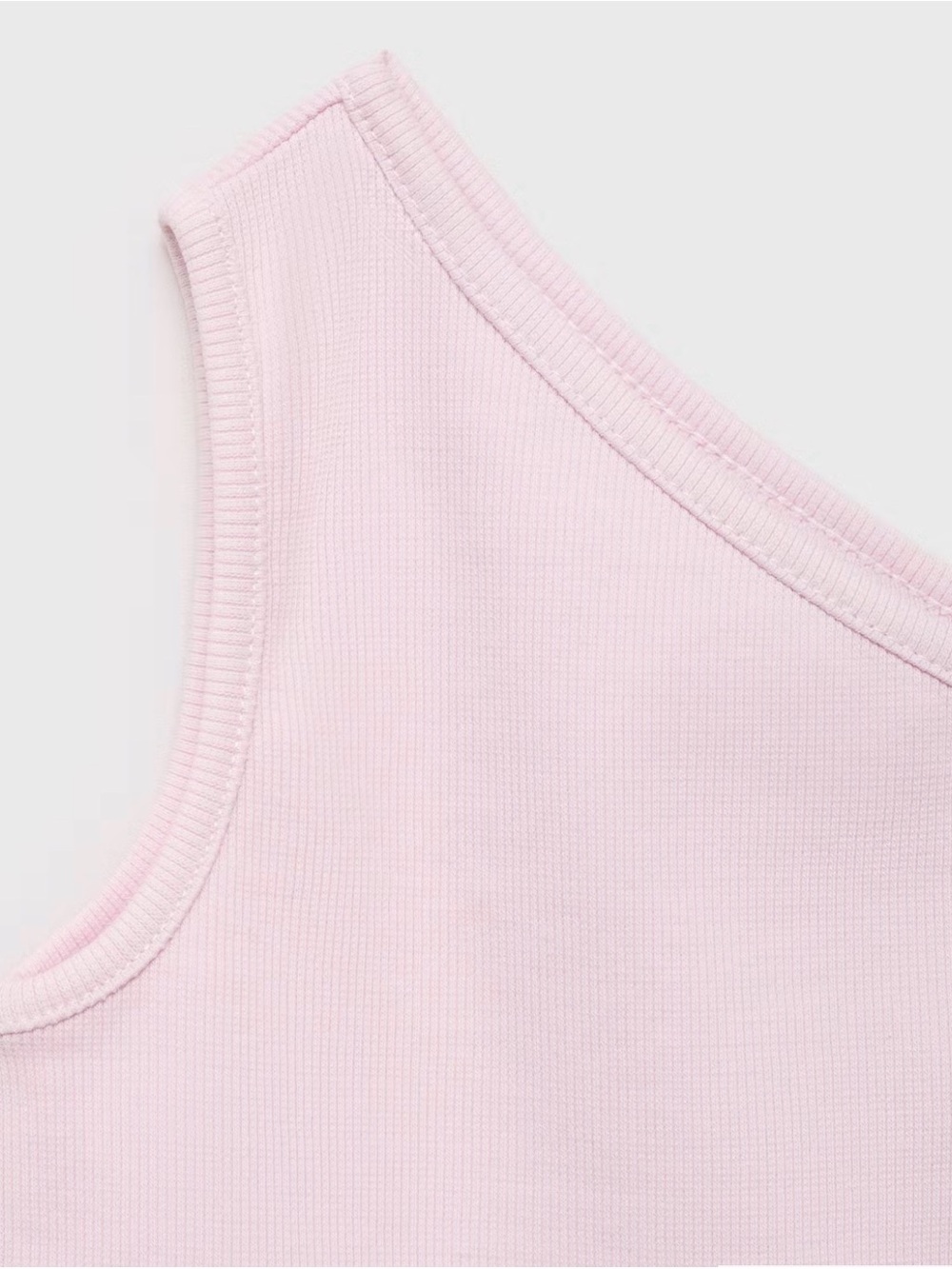 Mango Girls One-Shoulder Ribbed Tank Top - Picture 2 of 7